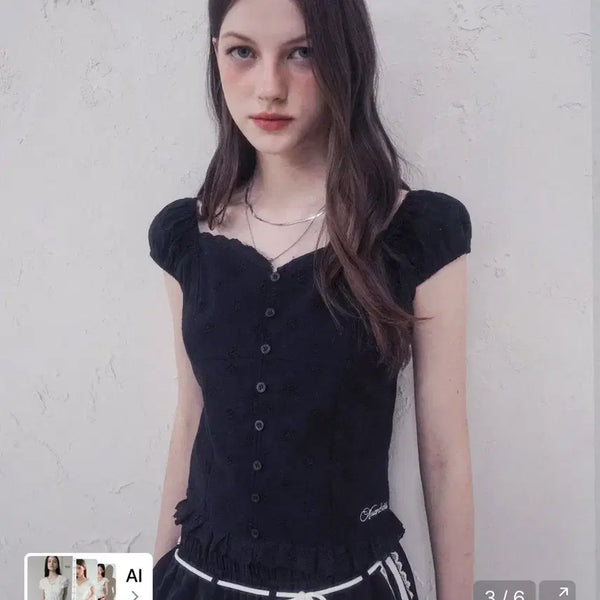 [BUNJANG] UrbanDress Misty Bow Blouse Black / 어반드레스 미스티 보우 블라우스 블랙
