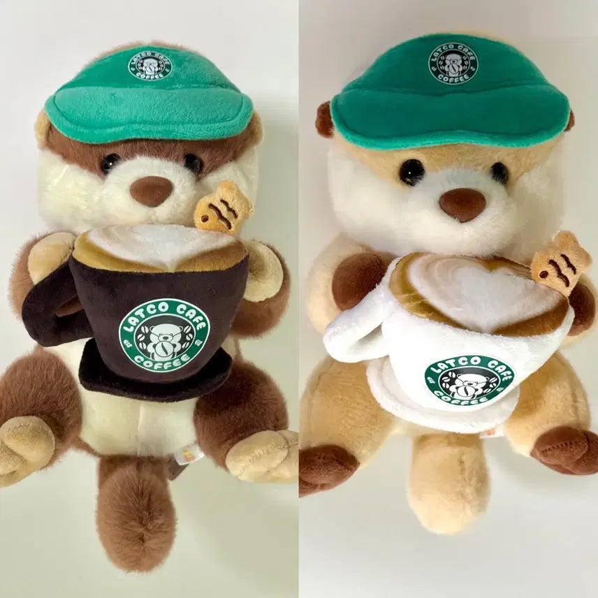 [BUNJANG] Latco Cafe 'Like Coffee' Medium Plush Set / 커피가 좋아 랏코상 중형 인형 2종 일괄