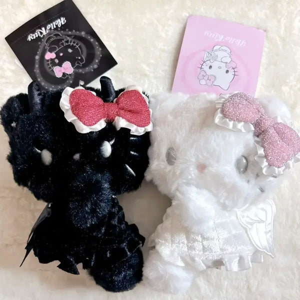 [BUNJANG] Sanrio Hello Kitty Angel & Little Devil Mascot Bundle Set / (일괄) 정품 산리오 헬로키티 천사 소악마 마스코트  키티인형