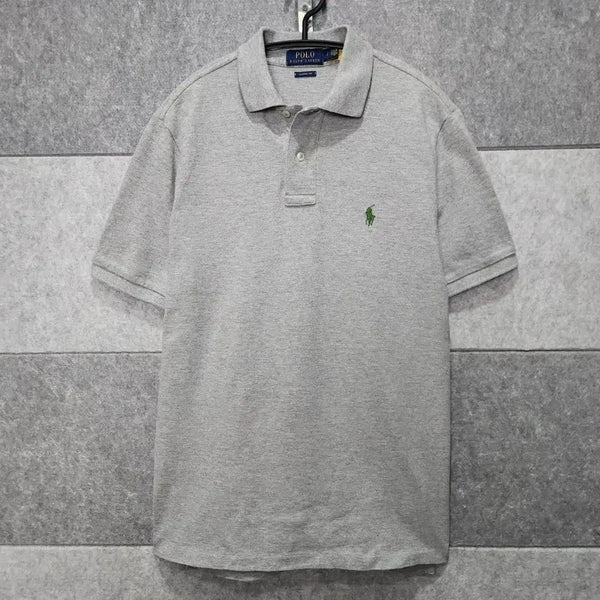 [BUNJANG] Polo Ralph Lauren Men's Short Sleeve Polo Shirt (Size M, Grey) / 폴로 랄프로렌 남성 반팔 카라티 (사이즈 M)
