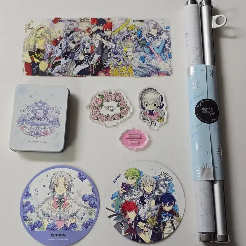 [BUNJANG] The Abandoned Empress Manhwa Merchandise Bundle Set / 일괄 버림 받은 황비 웹툰 만화 굿즈 포카 족자봉 코스터 아크릴스탠드 로판 로맨스 틴케이스 콜라보카페 이벤트 초판 한정판