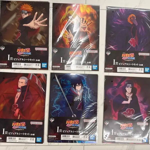 [BUNJANG] Naruto Shippuden Kazekage Retrieval Ichiban Kuji Akatsuki Clear File Set (6 Types) / 제일복권 나루토 카제카게탈환 I상 아카츠키 클리어파일 6종 판매
