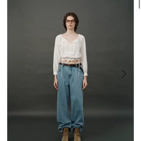 [BUNJANG] TheBarnet Pleatib Blouse / 더바넷 플레티브 블라우스 pleatib blouse