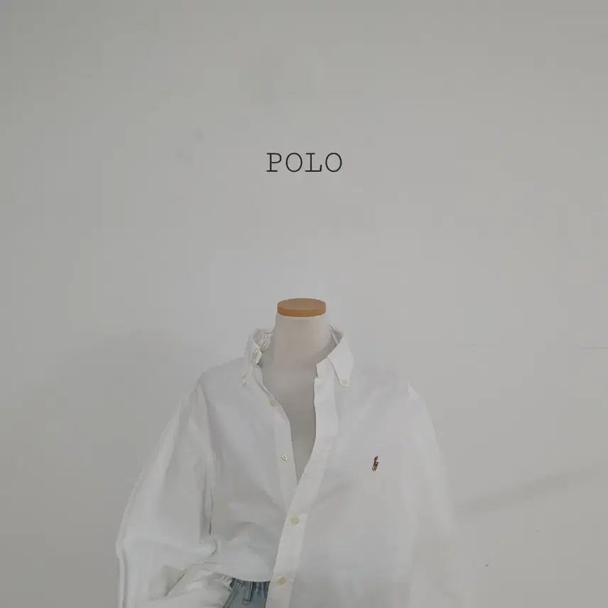 [BUNJANG] Polo Ralph Lauren Oxford Cotton Shirt - White, Size M / No.26071310 폴로 랄프로렌 셔츠 화이트