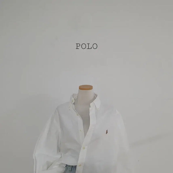 [BUNJANG] Polo Ralph Lauren Oxford Cotton Shirt - White, Size M / No.26071310 폴로 랄프로렌 셔츠 화이트