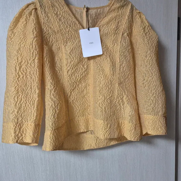 [BUNJANG] ORR Wrinkle Shirring Blouse M / (새제품) ORR 오르 링클 셔링 블라우스  M
