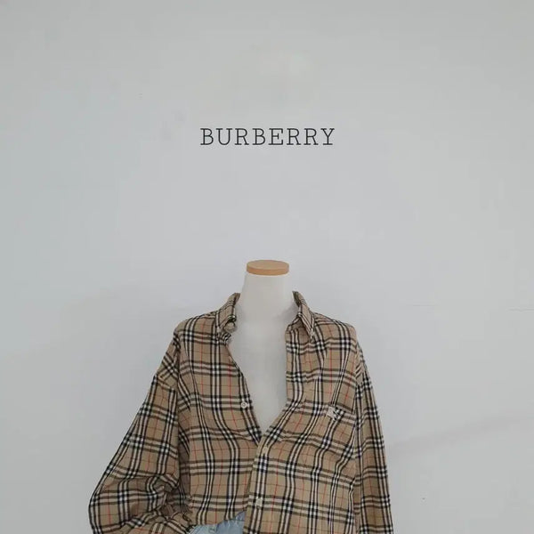 [BUNJANG] Burberry Beige Nova Check Embroidered Logo Shirt / No.26071311 버버리 베이지 노바체크 셔츠