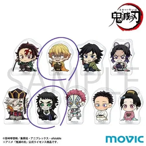 [BUNJANG] Demon Slayer: Kimetsu no Yaiba MugeN Ressha Arc MUVIC Korotto Acrylic Set - Zenitsu & Kaigaku Bundle / 귀멸의칼날 무한성 무빅 코롯토 아크릴 젠이츠 카이가쿠 일괄
