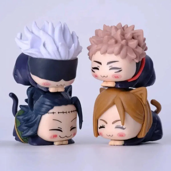 [BUNJANG] Jujutsu Kaisen Cat Version Figures 4-Piece Set (Sealed) / 주술회전 피규어 고양이 버전 미개봉 피규어 4종 세트로 일괄 판매합니다.