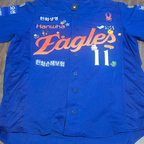 [BUNJANG] Hanwha Eagles Eom Sang-baek Summer Uniform - Size L / 한화이글스 엄상백 유니폼 썸니폼