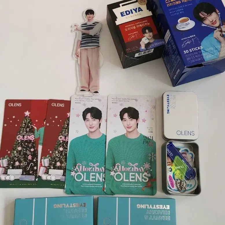 [BUNJANG] Byun Woo Seok "21st Century Aristocrat" Olens, Ediya, Baskin Robbins Acrylic Standee Bundle / 21세기대군부인 변우석오렌즈 이디야 배라아크릴등신대