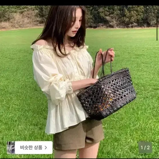 [BUNJANG] The Barnet Liore Frill Button Blouse - Butter / 더바넷 Liore Frill Button Blouse_Butter
