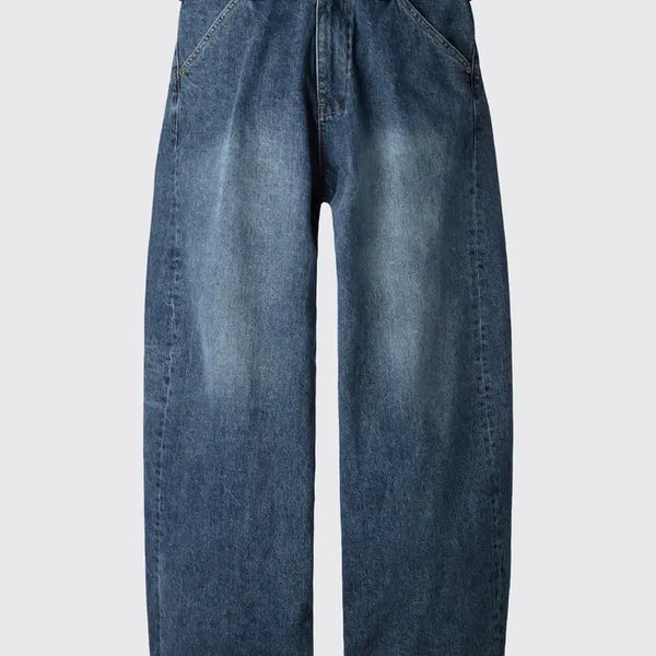 [BUNJANG] Hatching Room Wide Curve Jeans Washed Blue (M) / 3(M) 해칭룸 와이드 커브진 워시드 블루