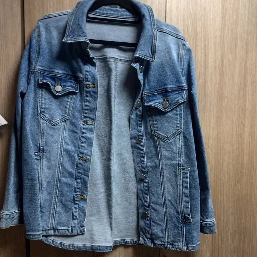 [BUNJANG] Sandro Span Light Blue Denim Jacket / 최종가격내림)산드로 스판 연청자켓