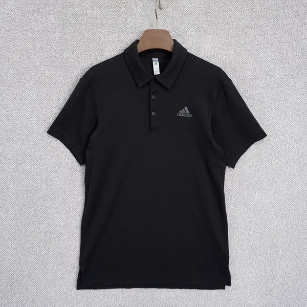 [BUNJANG] Adidas Golf Men's Performance Short Sleeve Polo T-Shirt Black / 아디다스 골프 남성 기능성 반팔 카라 티셔츠 95size