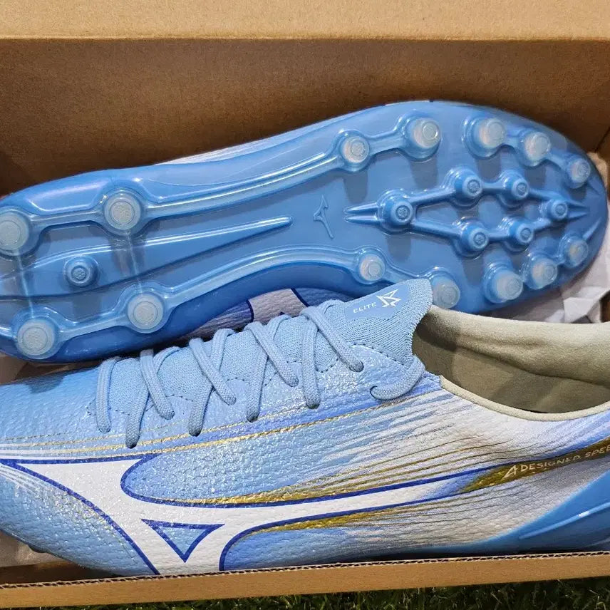 [BUNJANG] Mizuno Alpha 3 Elite AG Unity Sky Pack 260mm / 미즈노 알파3 엘리트 AG Unity sky팩 260mm