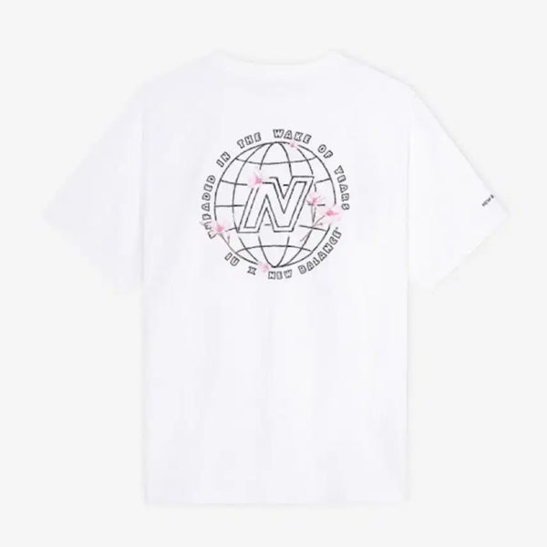 [BUNJANG] IU x New Balance "Flower Bookmark" Collaboration T-Shirt XS / 아이유 뉴발란스 꽃갈피 콜라보 티셔츠 XS