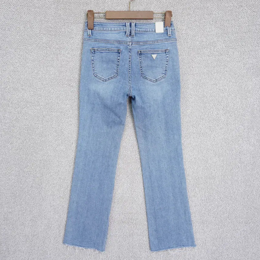 [BUNJANG] Guess Women's Slim Bootcut Silver Button Denim Pants Jeans Size 25-26 / 게스 여성 슬림 부츠컷 은장 데님 팬츠 청바지 25-26size