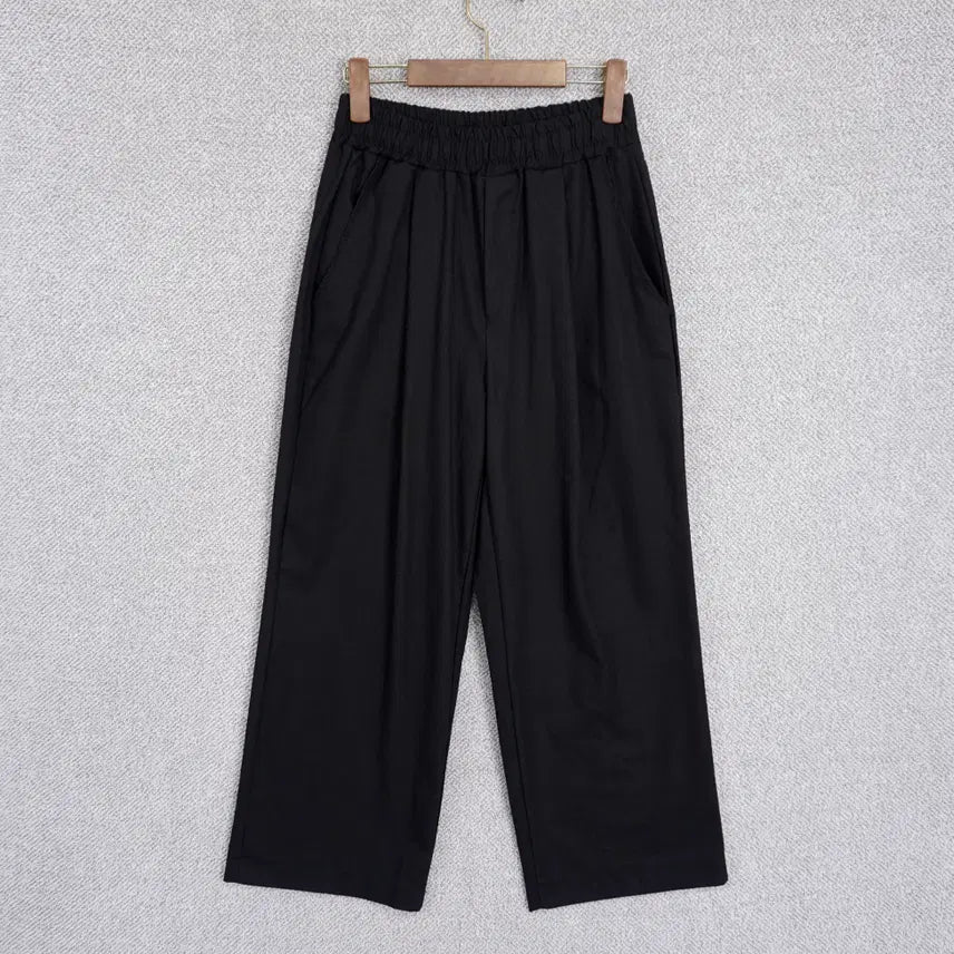 [BUNJANG] Urban Dress Women's Pleated Linen Wide Banding Pants / 어반드레스 여성 턱 린넨 와이드 밴딩 팬츠 55-66size