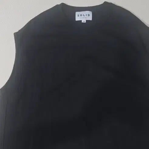 [BUNJANG] Solid Homme Black Knit Vest 50 / 한번착용 솔리드옴므 블랙 니트 조끼 50