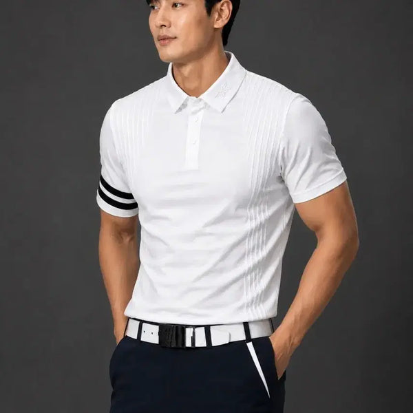 [BUNJANG] PXG White Short-Sleeve Polo Shirt / PXG 화이트 반팔카라티판매합니다 사이즈 M(95),L(100)