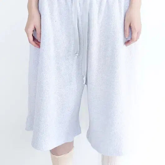 [BUNJANG] Shop Fairy Waffle Bermuda Pants Melange Grey / 샵페어리 와플 버뮤다 팬츠 멜란지 그레이