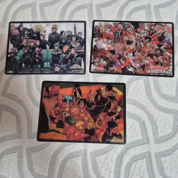 [BUNJANG] My Hero Academia Card Set (3 Types) / 나의 히어로 아카데미아 카드 3종