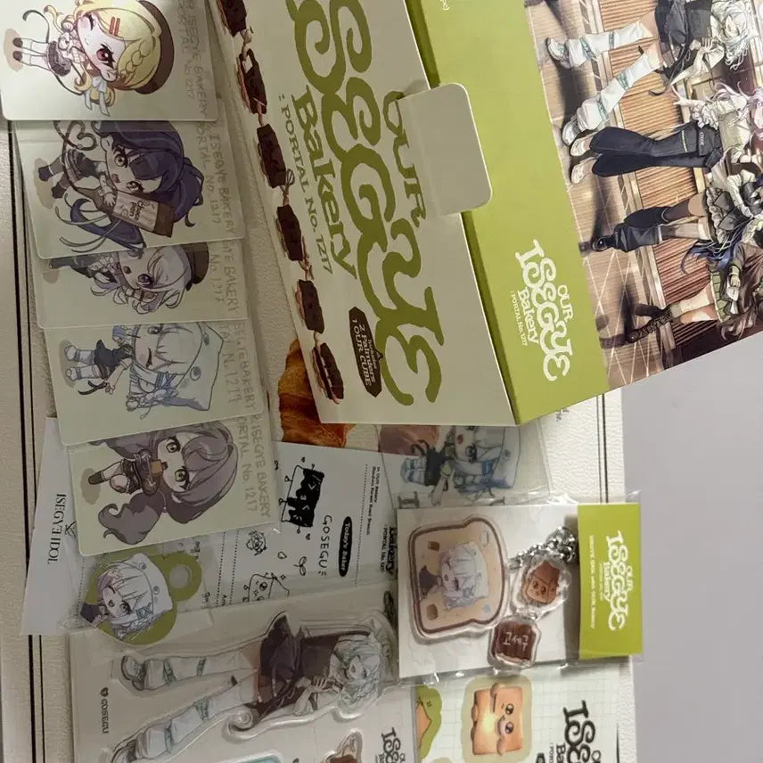 [BUNJANG] Sealed "Issa Sekai" Our Bakery Collab Goods Gosegu Set + All Members Photocard / *미개봉 + 암실보관* 이세계아이돌 아우어베이커리 콜라보 굿즈 고세구 세트 + 전멤버 포토카드 판매