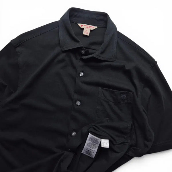 [BUNJANG] Brooks Brothers Cotton Half Shirt Black Size S / [3일간 20%할인] [S] 브룩스브라더스 코튼 하프셔츠 블랙