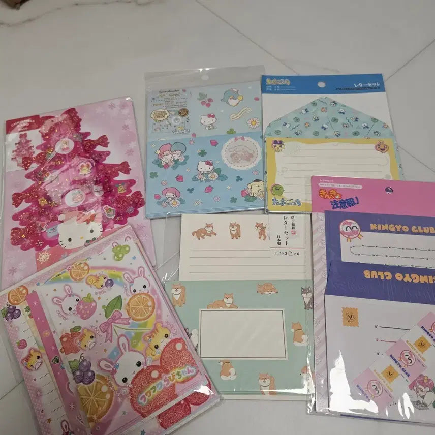 [BUNJANG] Character Stationery Set Bundle / 캐릭터 편지지 세트 일괄