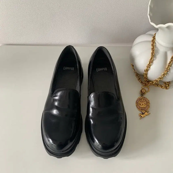 [BUNJANG] Camper Leather Chunky Heel Loafers (Size 35/220) / [220] 캠퍼(CAMPER) 로퍼