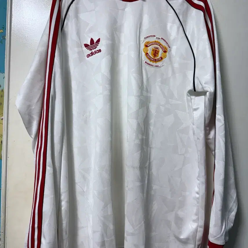 [BUNJANG] Adidas Manchester United 1991 European Cup Commemorative Long Sleeve Jersey 3XL / 아디다스 맨유, 맨체스터 유나이티드 롱슬리브 긴팔 3XL