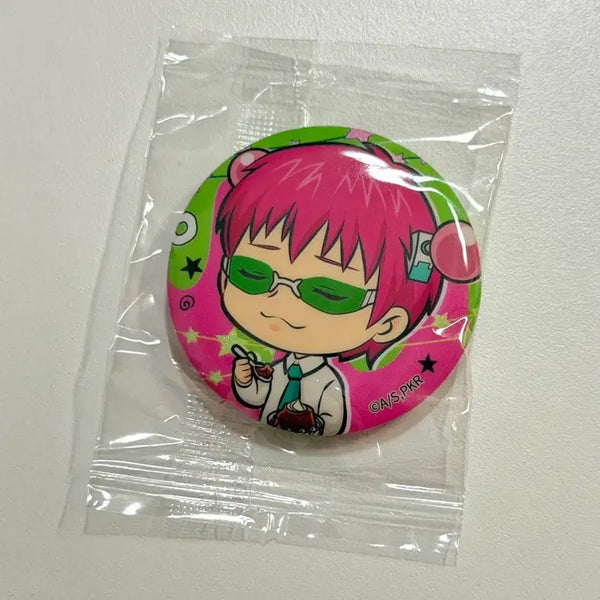 [BUNJANG] The Disastrous Life of Saiki K. Sealed Can Badge / 미개봉) 사이키쿠스오 캔뱃지