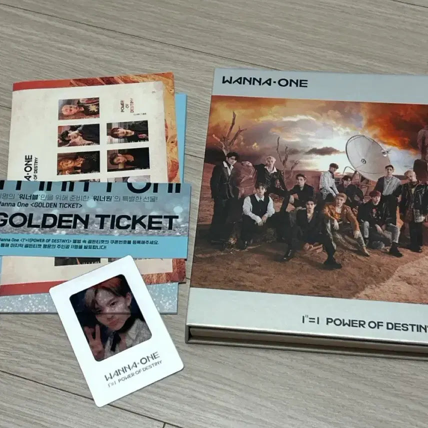 [BUNJANG] Wanna One I=1 POWER OF DESTINY Album + Golden Ticket + Photocard Set / 워너원 I=1 POWER OF DESTINY 앨범 + 골든티켓 + 포토카드