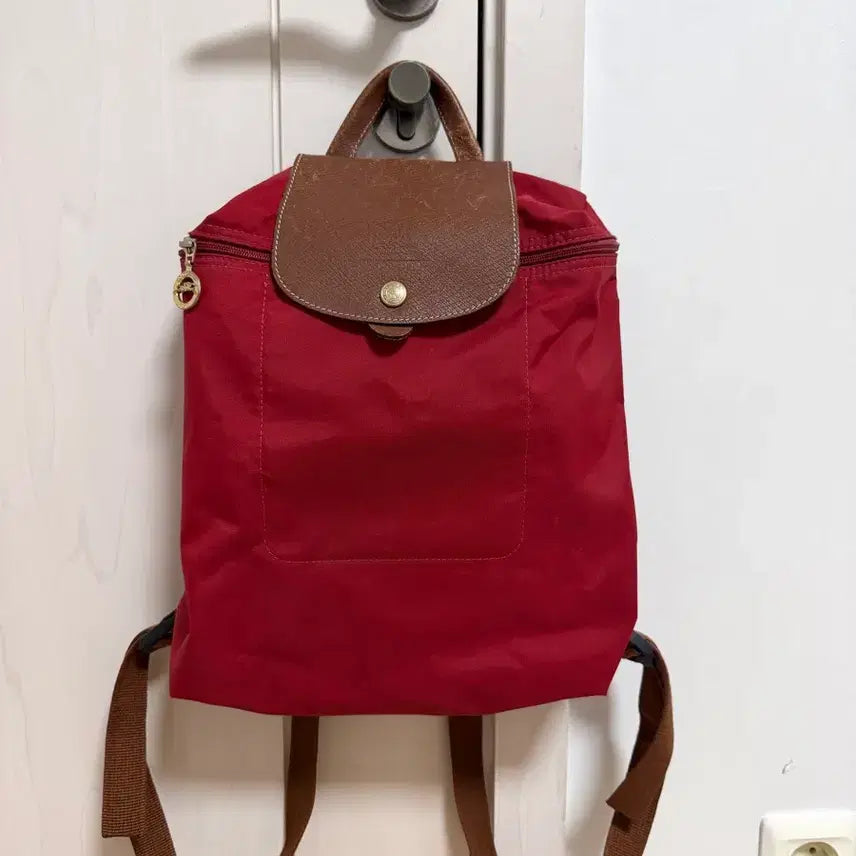 [BUNJANG] Longchamp Le Pliage Backpack Red / 롱샴 르 플리아쥬 백팩 레드