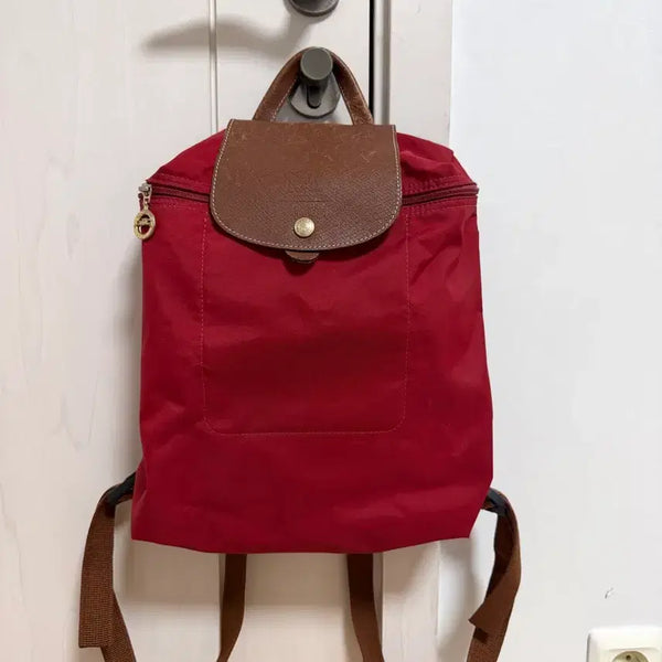 [BUNJANG] Longchamp Le Pliage Backpack Red / 롱샴 르 플리아쥬 백팩 레드