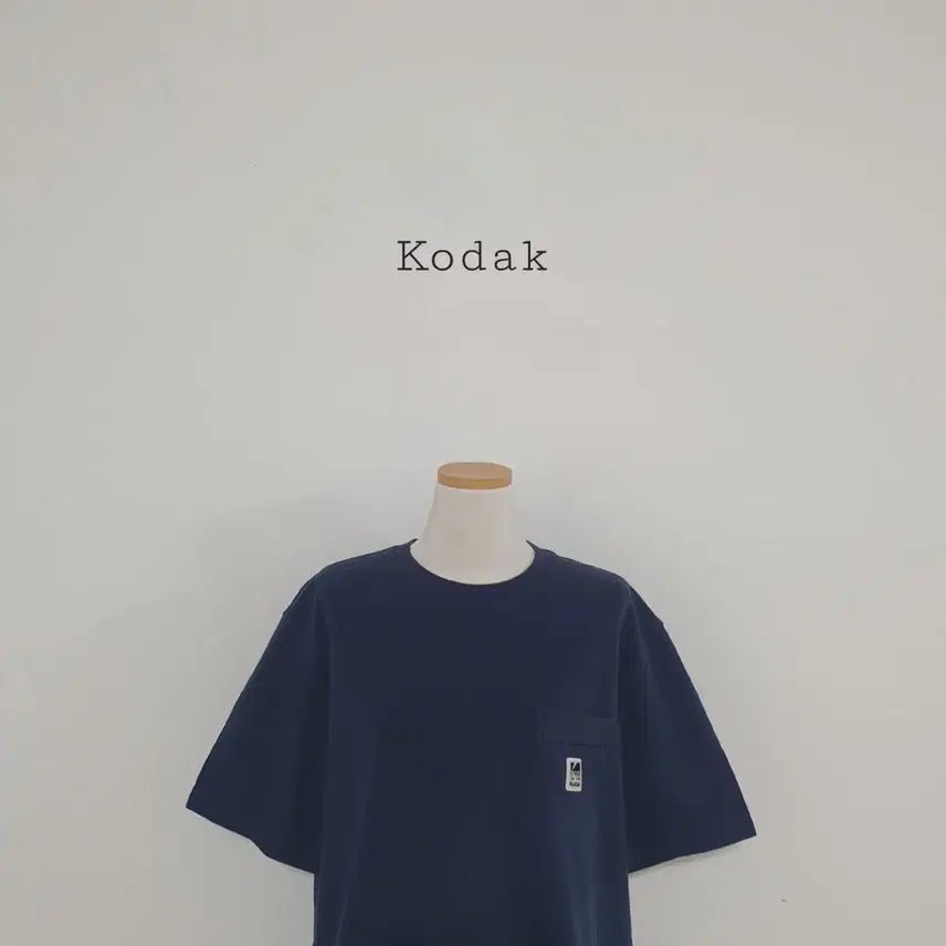 [BUNJANG] Kodak Navy Logo Print Short Sleeve T-Shirt / 세일)No.26071602 코닥 반팔티 네이비
