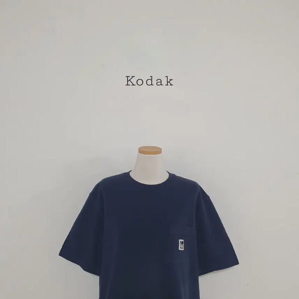 [BUNJANG] Kodak Navy Logo Print Short Sleeve T-Shirt / 세일)No.26071602 코닥 반팔티 네이비