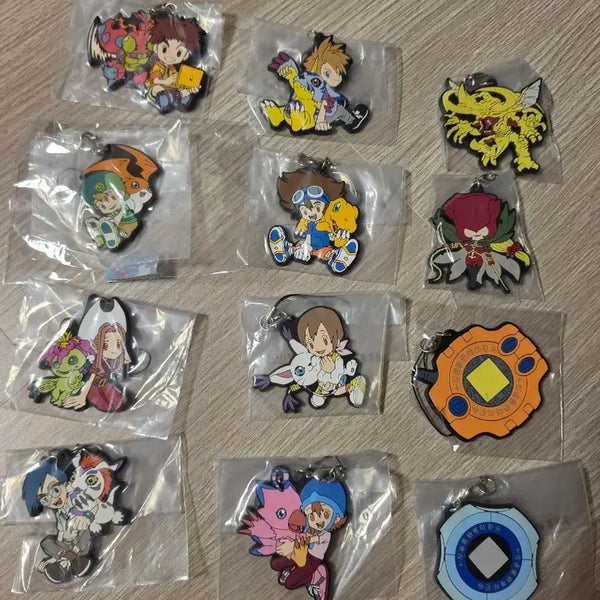 [BUNJANG] Digimon Rubber Keychain Bundle Set / 디지몬 고무 키링 개당 금액 제일복권 포함