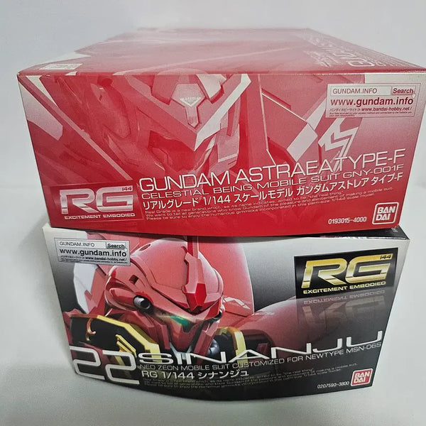 [BUNJANG] RG Sinanju & RG Astraea Type F Limited Edition Model Kit / RG 시난주와 한정판 RG 아스트레아 타입 F