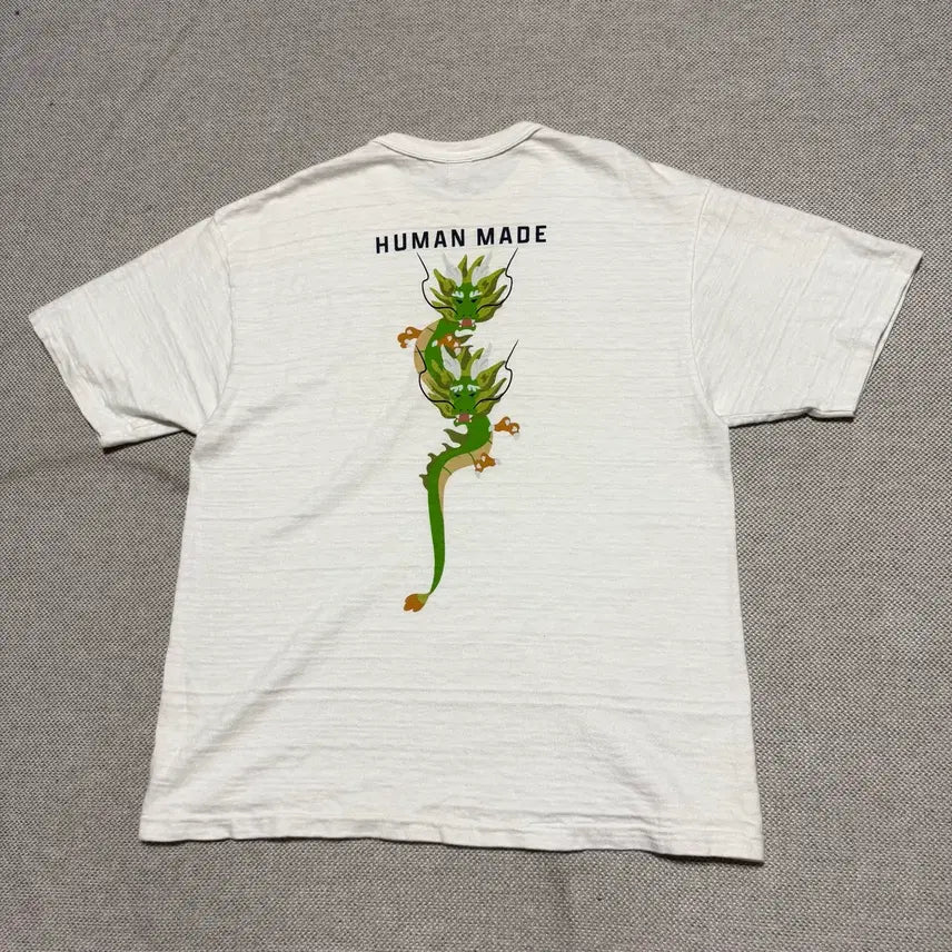 [BUNJANG] Human Made Dragon Graphic T-Shirt White / 휴먼메이드 드래곤 그래픽 반팔 티셔츠