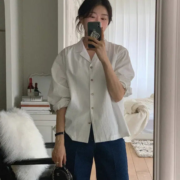 [BUNJANG] Underbee White Shirt / 언더비 화이트셔츠