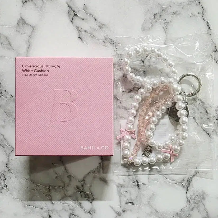 [BUNJANG] Banila Co Pink Denim Edition Cushion Case / (미개봉 새상품) 바닐라코 핑크데님 에디션 쿠션 케이스