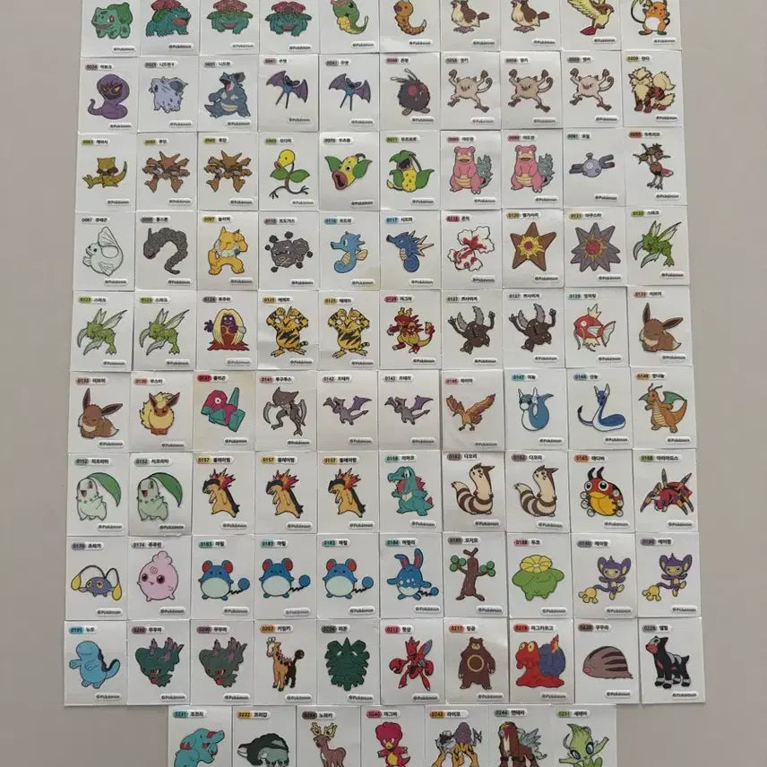 [BUNJANG] Pokemon TCG Stickers (933 pcs) / 포켓몬스터 - 띠부띠부씰 (933장)