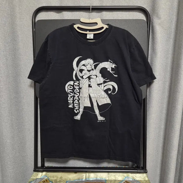 [BUNJANG] Naruto Black Short Sleeve T-Shirt XL / Naruto 나루토 반팔 티셔츠 L(100)