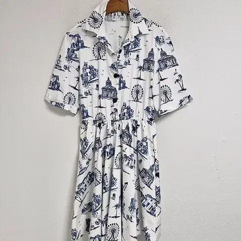 [BUNJANG] Maje White Cotton Midi Dress / 마쥬 원피스