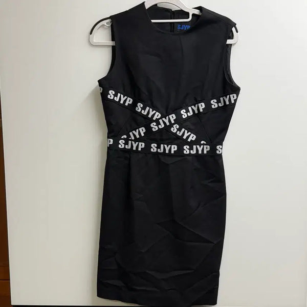 [BUNJANG] SJYP Logo Black Summer Dress M / SJYP 로고 블랙 썸머 원피스 (M)