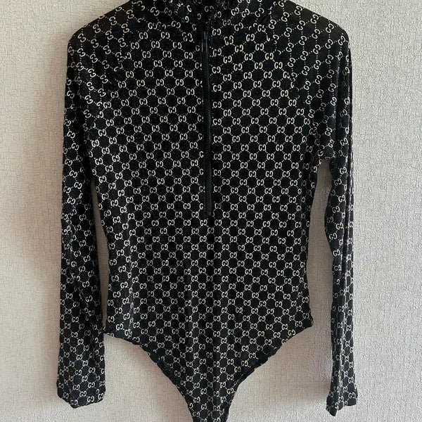 [BUNJANG] Zipper Bodysuit Swimsuit / 바디슈트 수영복