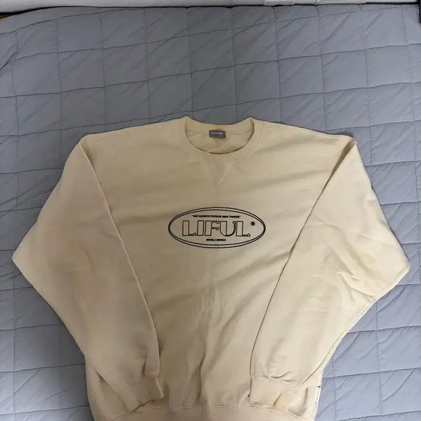 [BUNJANG] Lifull Cream Sweatshirt Size 2 (L~XL) / 라이풀 크림 맨투맨 2사이즈(L~XL)