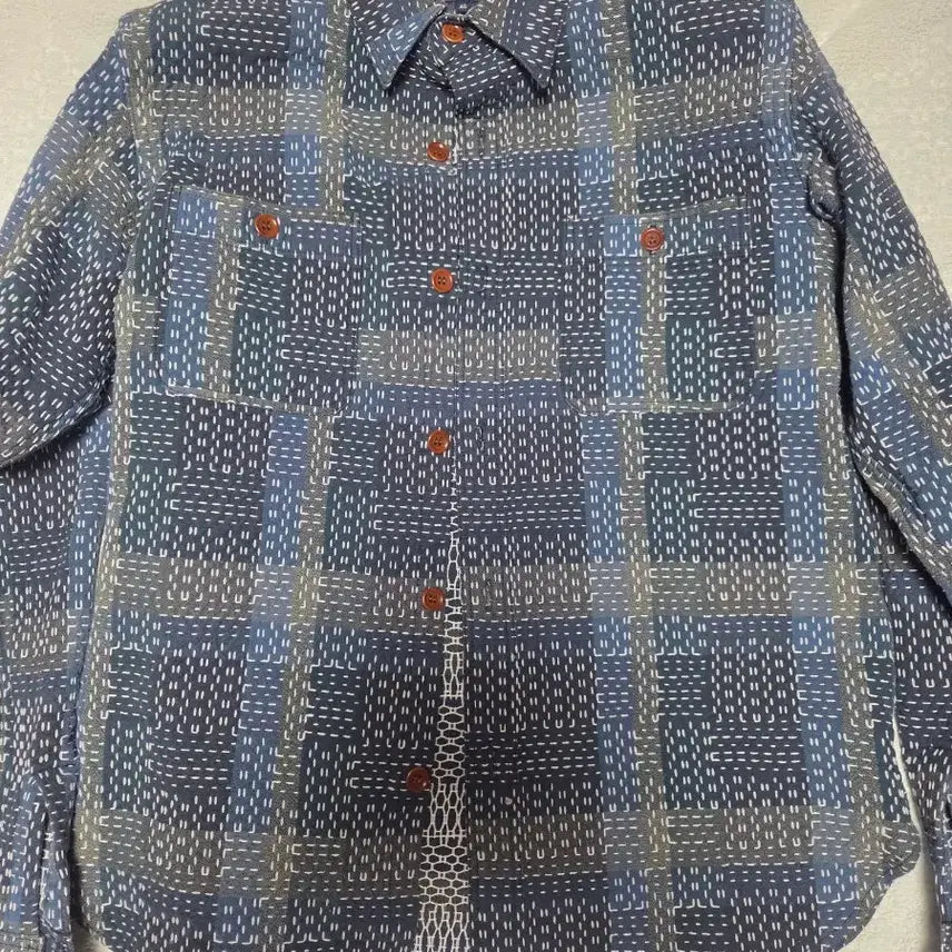 [BUNJANG] Studio D'Artisan Sashiko Shirt / 스튜디오 다치산 사시코 셔츠